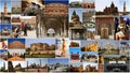 MONUMENTS COLLAGE IN INDIA Royalty Free Stock Photo