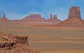 Monuments have stood for years and years in Monument Valley. Royalty Free Stock Photo