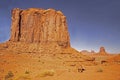 Monuments have stood for years and years in Monument Valley. Royalty Free Stock Photo