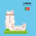 Monuments and landmarks Vector Collection: Belem Tower.