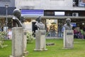 Monuments of national heroes in Gevgelija. Macedonia