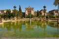 Monuments of Seville in Park Maria Luisa Royalty Free Stock Photo