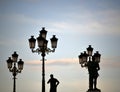 Monuments in Skopje Macedonia Royalty Free Stock Photo