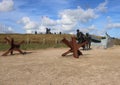 Monuments at Utah Beach and Memorial in Normandy, France