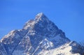 Monviso mountain with snow in winter