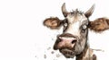 Moo-dy Moments: Frazzled Ink Cartoon Cow