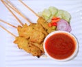 Moo satay, pork satay, thai cuisine,thai food.