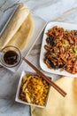 Moo Shu Pork Pancakes Royalty Free Stock Photo