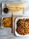 Moo Shu Pork Pancakes Royalty Free Stock Photo