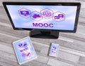 Mooc concept on different devices