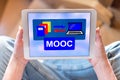 Mooc concept on a tablet