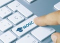 MOOC - Inscription on White Keyboard Key Royalty Free Stock Photo