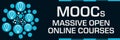 MOOcs - Massive Open Online Courses Blue Dots Circular Bulbs Left