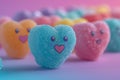 Mood of love with colorful Heart-Shaped Candies. Love and Valentine\'s concept.