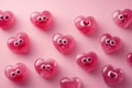 Mood of love with colorful Heart-Shaped Candies. Love and Valentine\'s concept.