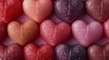 Mood of love with colorful Heart-Shaped Candies. Love and Valentine\'s concept.