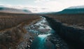 Moody Aerial View of Sweden\'s Abisko National Park Canyon. Perfect for Travel Posters.