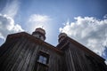 Moody atmospheric wooden Ukrainian church