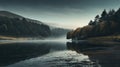 Moody Autumn Photography Of Crescent Lake In Yorkshire