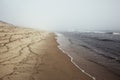 Moody beach in Wellfleet, MA Cape Cod. Royalty Free Stock Photo