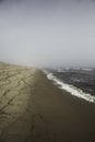 Moody beach in Wellfleet, MA Cape Cod. Royalty Free Stock Photo