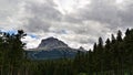 Moody Clouds at Chief Mountain Royalty Free Stock Photo
