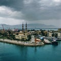 Moody day in Port Suez, Egypt Royalty Free Stock Photo