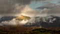 Moody and dramatic shot of Great Rigg - a fell in the English Lake District,