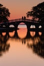 Moody Evening Glow Over Bridge and Sound