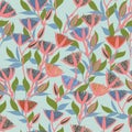 1698 Moody Flowers seamless pattern