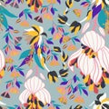 1703 Moody Flowers seamless pattern