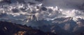 Moody Landscape of Pedraforca Massif in Catalonia