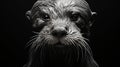 Moody Neo-noir Otters That Look Like Humans Royalty Free Stock Photo