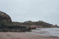 Moody Scottish Beach near Kinghorn, Fife Royalty Free Stock Photo