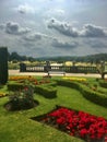 Moody sky and the Italian garden