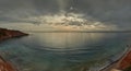 Moody sky over the Mediterranean Sea Royalty Free Stock Photo