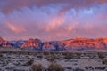 Moody sky over Red Rock Canyon Royalty Free Stock Photo