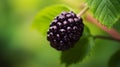 Moody Still Lifes: Black Raspberry Leaf On The Vine Hd