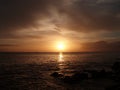 Moody sunset capture in Maui, Hawaii Royalty Free Stock Photo