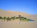 The Moom lake in the desert Royalty Free Stock Photo