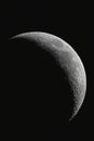 quarter of Moon Royalty Free Stock Photo