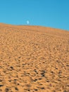 The moon above a dune