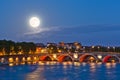 Moon above Pont Neuf