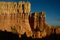 The moon above the rock in Bryce Canyon Royalty Free Stock Photo