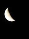 Moon Third Quarter Phase Crescent Night Sky