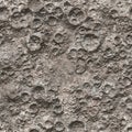 Moon or asteroid surface covered with meteorite impact craters Royalty Free Stock Photo