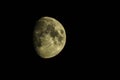 Moon on a black background Royalty Free Stock Photo