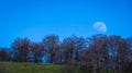 Moon in broad daylight, view from Bulgaria