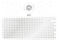 Moon Calendar 2017 Royalty Free Stock Photo