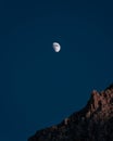 Moon Alone in the Sky Royalty Free Stock Photo